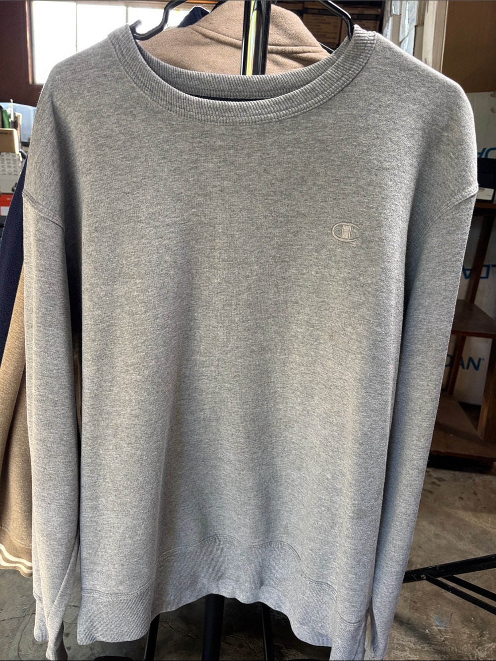 Champion Gray Crewneck Sweatshirt - Light Gray